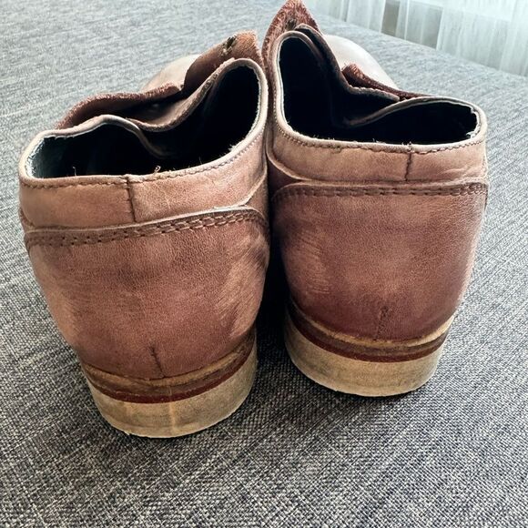 Free People Rogue Darby Brown Leather Oxfords Size 37 - Picture 2 of 11